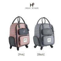 [DAMG] HC 힐크릭 HCBB - B01 휠 패턴 보스톤백(블랙,핑크)